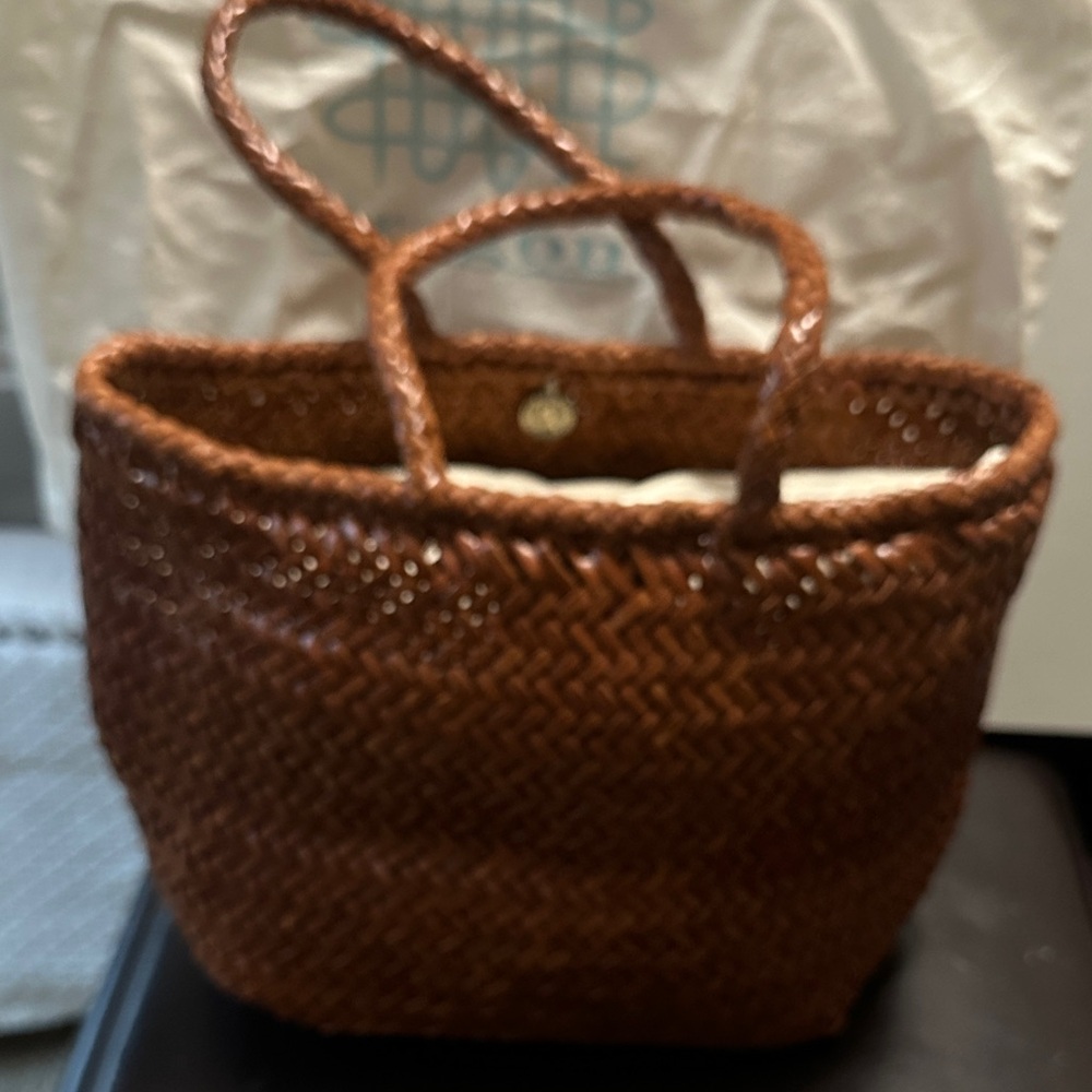 Dragon Diffusion Rich Brown Woven Tote